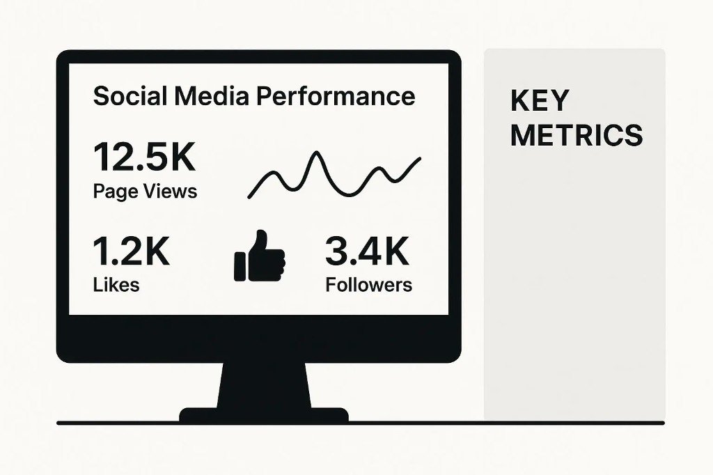 Métricas y rendimiento de redes sociales